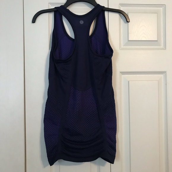 Athleta Tops - ATHLETA Size Small Tank Top Purple Blue Ruched